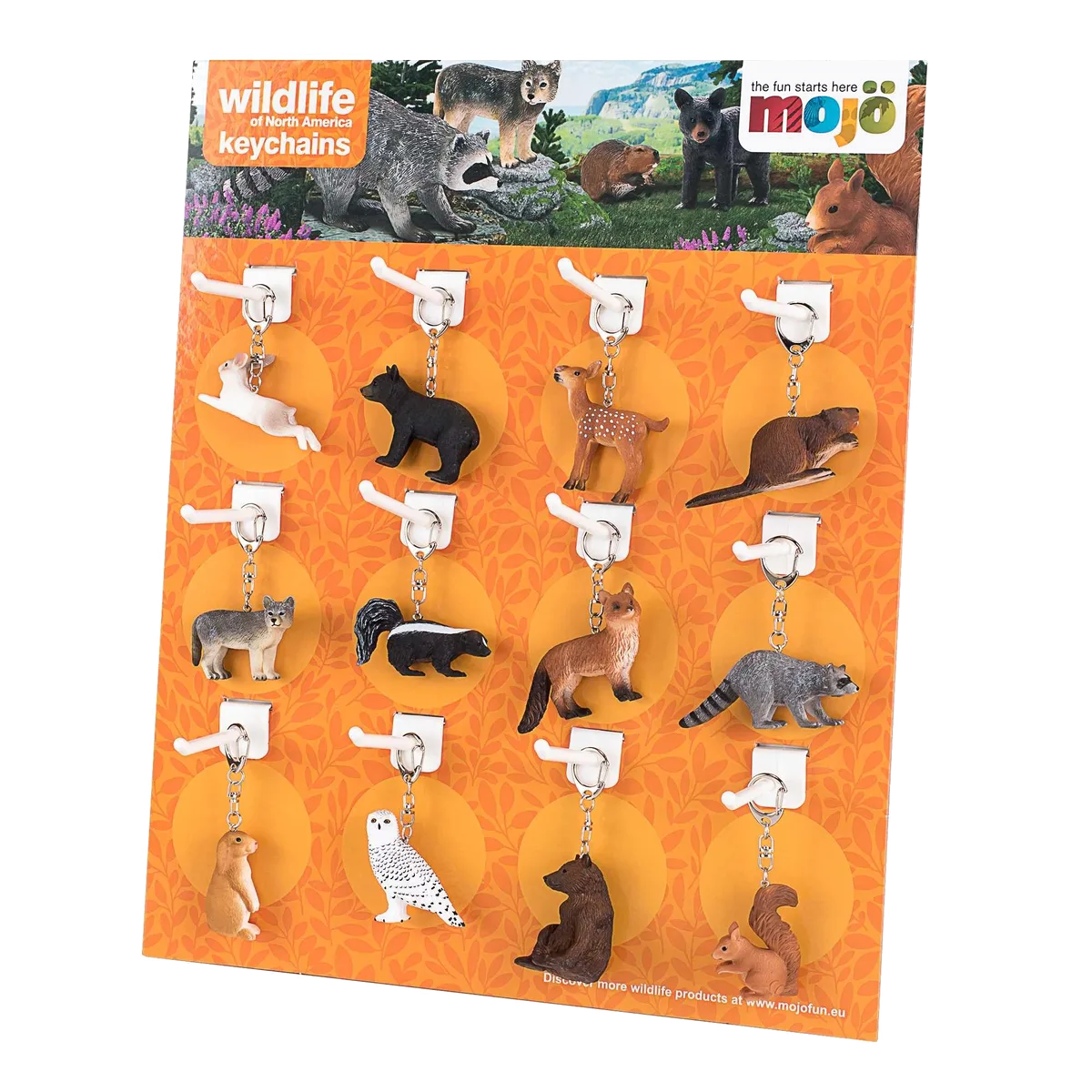 Mojo Display Schlüsselanhänger Wald (36 Stk.), Wildtiere - Bild 1