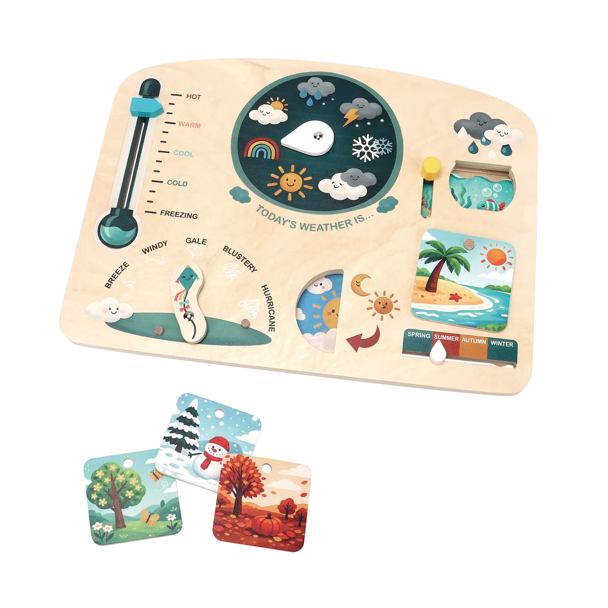 Kinder and Kids Wettervorhersage Busy Board - Bild 1