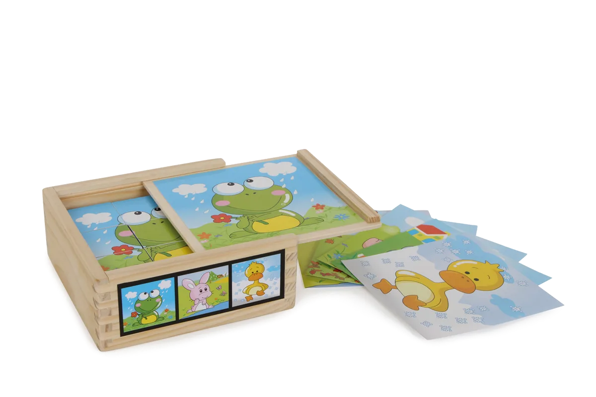 small foot Puzzle mit Bausteinen, Tierfreunde - Bild 1
