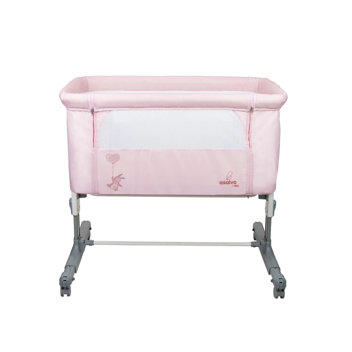 Asalvo Beistellbett Mini Calm, Pink - Bild 1