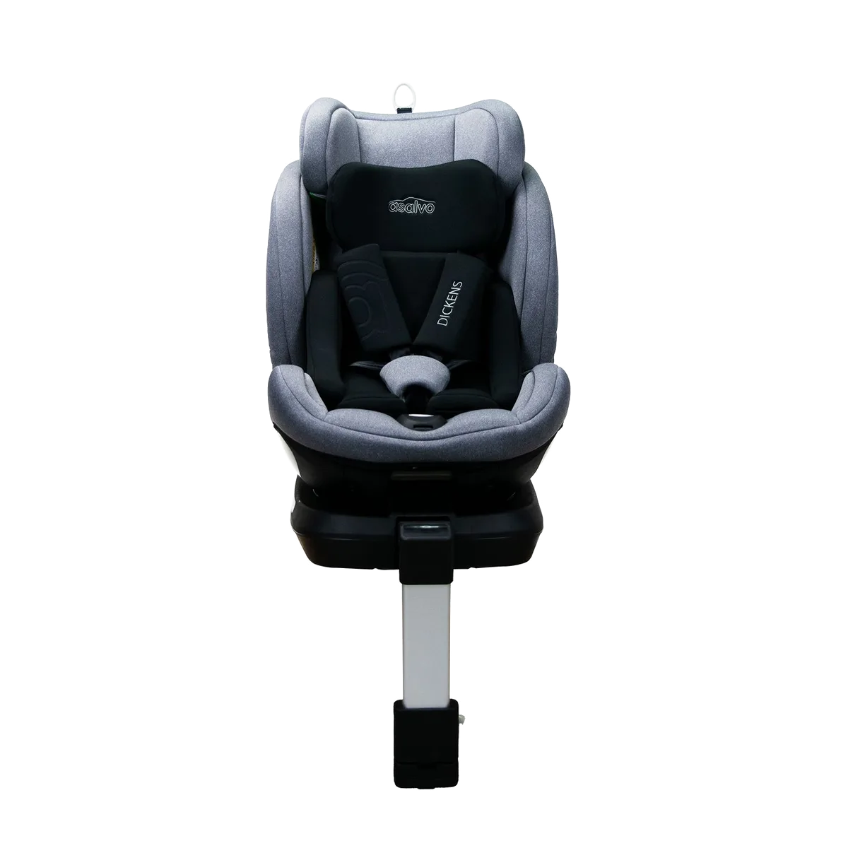 Asalvo Autokindersitz 0-18 kg mit 360°-Drehung, Dickens/Grau - Bild 1