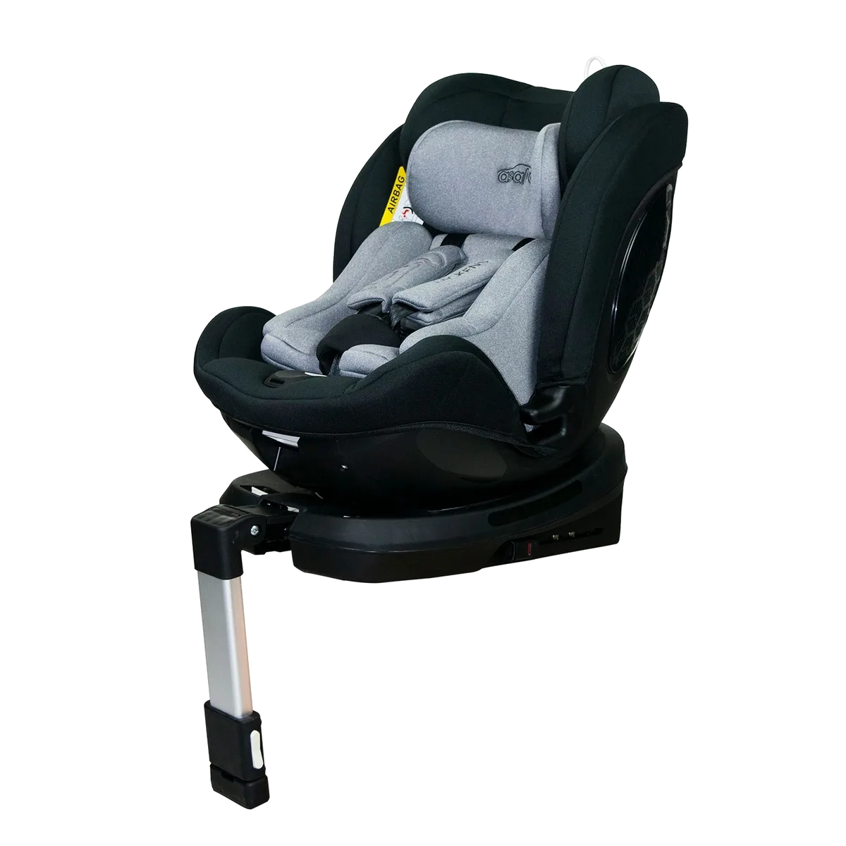 Asalvo Autokindersitz 0-18 kg mit 360°-Drehung, Dickens/Schwarz - Bild 1