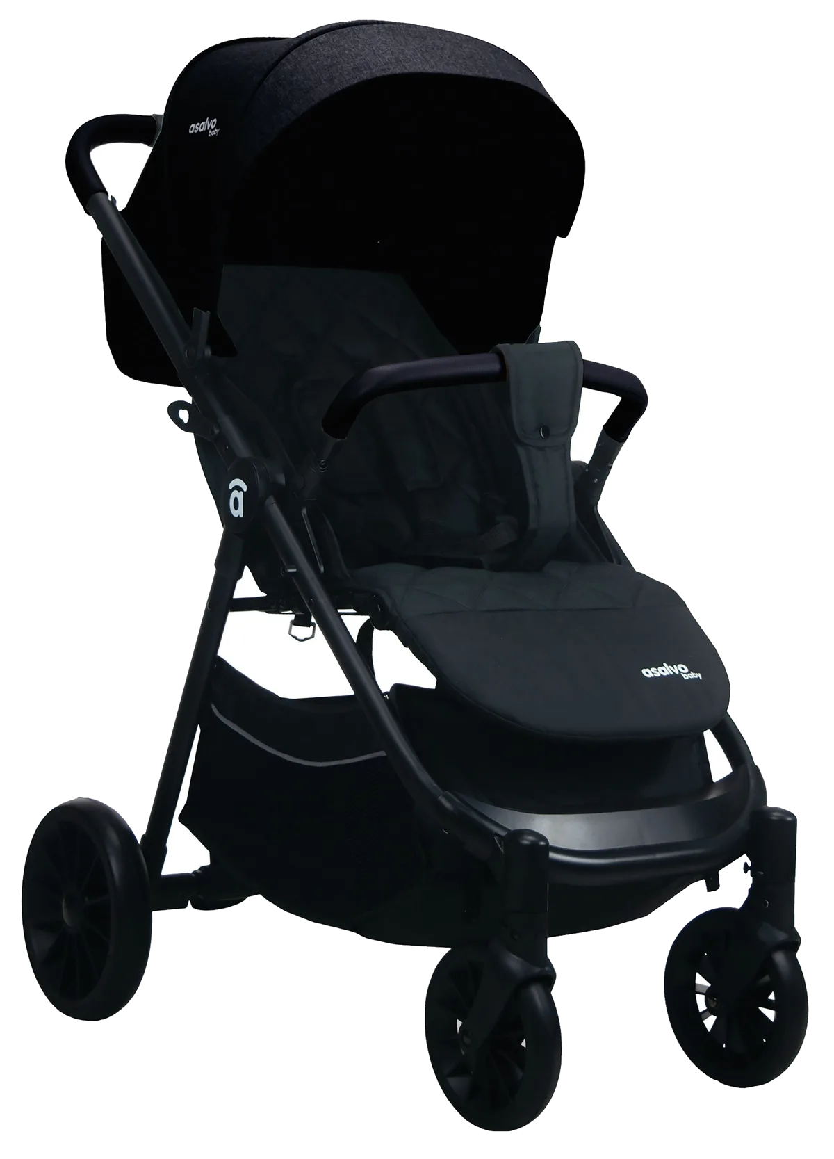 Asalvo Kinderwagen-Set Travel System Ecuador, Schwarz - Bild 1