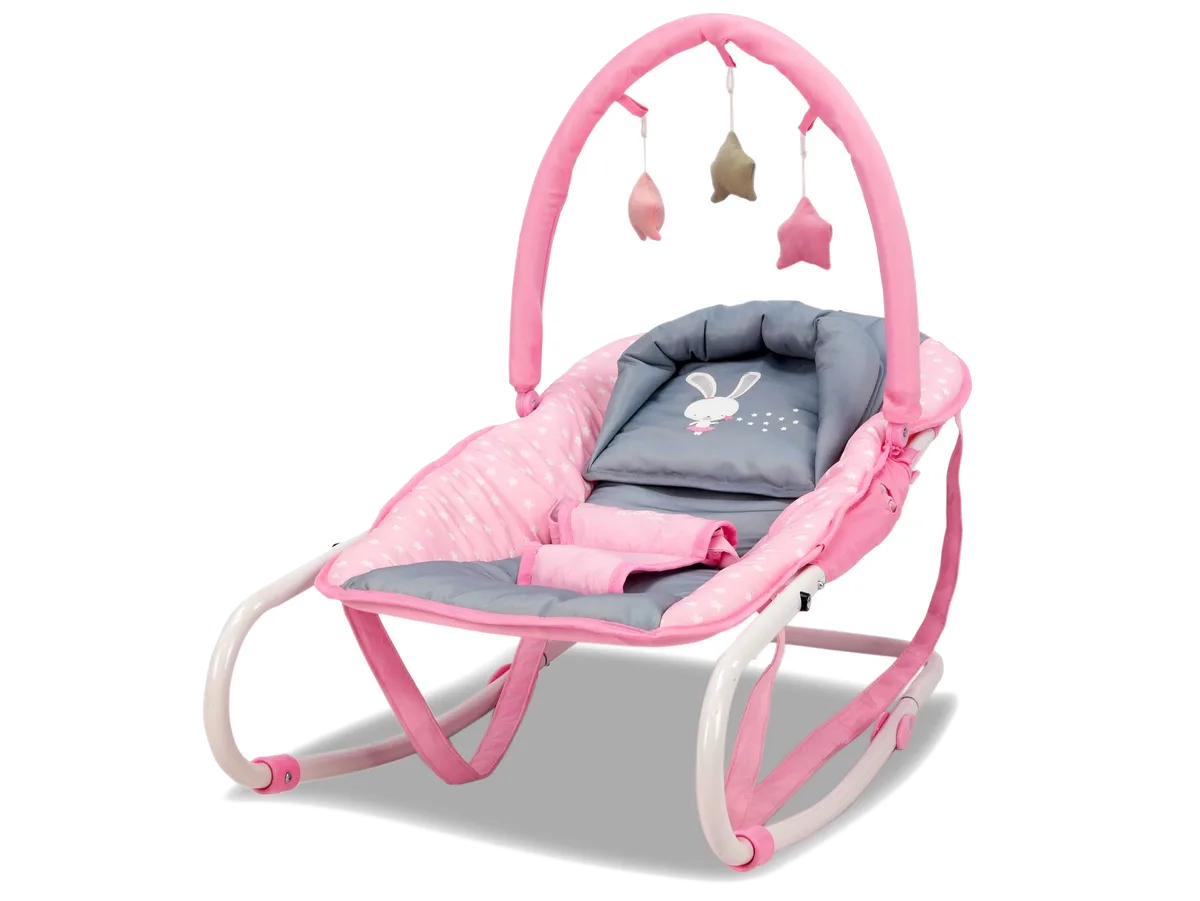 BABY BOUNCER BABY RABBIT PINK - Bild 1